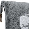 Plazatex 100% Polyester Comfort Fly Travel Wrinkle Resistant Pillow & Blanket Set 40" x 70" Gray - 3 of 4