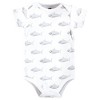 Hudson Baby Infant Boy Cotton Bodysuits, Jawsome Little Bro - 4 of 4