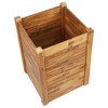 vidaXL Planter Flower Plant Box for Outdoor Patio Garden Solid Wood Acacia - 23.6" x 23.6" x 33.1" - 4 of 4