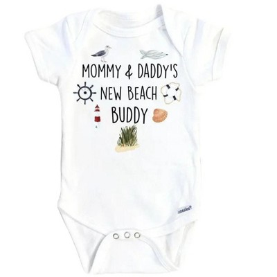 Beach Buddy Icons Onesie® Baby Boy Girl Clothes Infant Bodysuit Funny Cute Newborn GS1