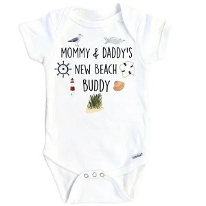 Beach Buddy Icons Onesie® Baby Boy Girl Clothes Infant Bodysuit Funny Cute Newborn GS1 - 1 of 3
