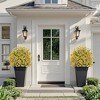 TARGET 1.97FT Artificial Cedar Topiary Ball Trees with Ground Spike 2pcs UV Resistant Faux Shrubs&Bushes Potted Plants for Outdoor Indoor Front Porch - 2 of 4