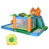 Outsunny 6-in-1 Tropical Inflatable Water Slide Jumping Castle Includes Floating Ball Slide Trampoline Pool Cannon Climbing Wall with Carry Bag - 4 of 4