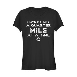 Juniors Womens Fast & Furious Live Quarter Mile T-Shirt - 1 of 3