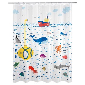 Submarine Kids' Shower Curtain - Allure Home Creations - 1 of 4