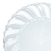 Smarty Had A Party 10.25" Clear Flair Plastic Dinner Plates (144 Plates) - image 2 of 3