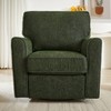 TiramisuBest Red Chenille 360 Swivel Accent Chair, Comfortable Barrel Armchair with Side Pockets for Any Room - 2 of 4