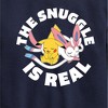 Boys' - Pokémon - The Snuggle Is Real Pikachu And Sylveon Graphic Long Sleeve Fleece Sweatshirt - 2 of 4