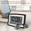 Aoibox Atomic Digital Wall Clock with Auto Time Set, Indoor Temperature & Humidity Display, Alarm Feature, Daylight Savings Adjustment - 4 of 4