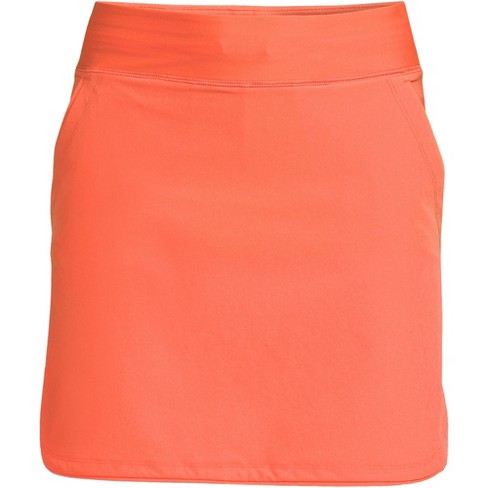 Lands' End Women's Quick Dry Board Skort Swim Skirt - 14 - Papaya ...