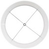 Springcrest White Fabric Medium Hardback Lamp Shade 13" Top x 14" Bottom x 10" High (Spider) Replacement with Harp and Finial - 3 of 4
