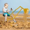 Costway Sand Digger Sandbox Toy Digger with 2-Handed Controls & Flexible Shovel for 3+ Years Old Boys and Girls Yellow - 4 of 4