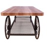 Francie Oak & Antique Gray Finish Coffee Table - 2 of 4