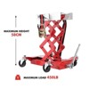 Transmission Jack, Hydraulic Jack - 450 LB Capacity Low Profile Auto Repair Lift with Safety Straps & 4 Wheels for Home Garage, Shop - 2 of 4
