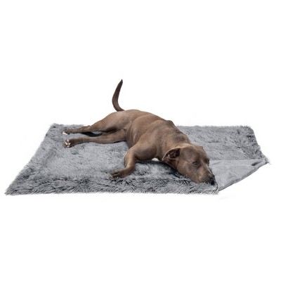 Furhaven Long Fur & Velvet Waterproof Blanket - Gray, Large : Target