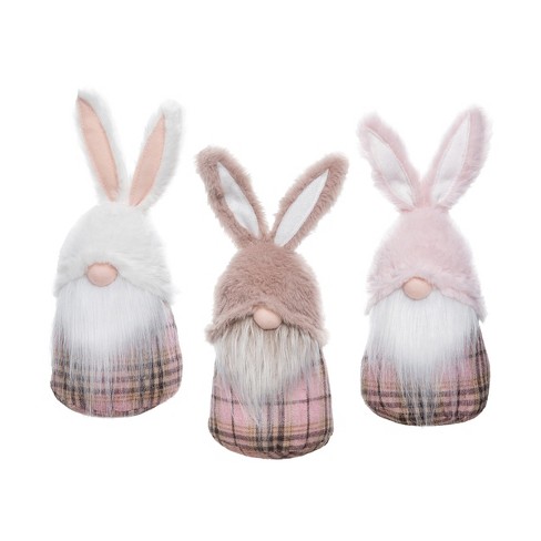 Gallerie Ii Easter Bunny Plaid Gnome Figures A 3 Target