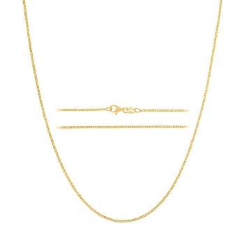 KISPER Gold Cable Link Chain Necklace – Gold-Plated 925 Sterling Silver Jewelry for Women & Men with Lobster Claw Clasp – Made in Italy