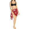 LA LEELA Women's Beachwear Pareo Pirates Theme Party Casual Swim Cover Up Sarong Coverups Mini Beach Wraps for Women - 2 of 4