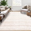 Small Throw Rug for Bedroom Kitchen Entryway - Boho Vintage Non-Slip Washable Mat, Oriental Soft Stain Resistant Low Pile Carpet - 2 of 4