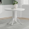 Glenwillow Home 42" Round Pedestal Dining Table + X-Back Dining Chairs Dining Set - 2 of 4