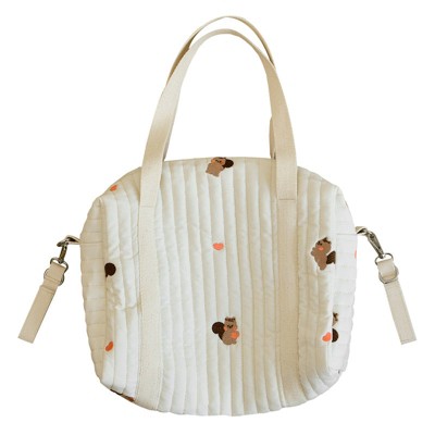 MyKids-Usa Baby Embroidered Pattern Solid Color Storage Mommy Hanging Bag