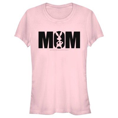 Juniors Womens Looney Tunes Mother's Day Bugs Bunny Mom T-shirt - Light ...