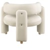 NicBex Velvet Barrel Accent Chair,Upholstered Living Room Chairs with Mid-Height Curved Backrest,Cozy Armchair,Accent Chairs for Living Room - 4 of 4