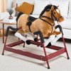 Mshliw Plush Spring Rocking Horse for Kids 3+, Bouncing Ride-On Rocker Toy with Sounds, Soft Saddle & Stable Frame, Indoor Play, Halloween gift - 2 of 4