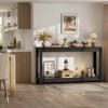 Aheaplus 47'' W Entryway Table with Storage Shelf, Farmhouse Wood Narrow Console Table Behind Couch Sofa - 2 of 4