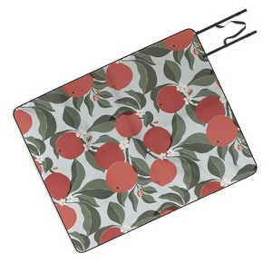 Cuss Yeah Designs Abstract Red Apples Picnic Blanket - Deny Designs - 1 of 3