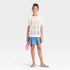 Girls' Short Sleeve Oversized Gummy Bears Graphic T-Shirt - Cat & Jack™ Cream - 3 of 3