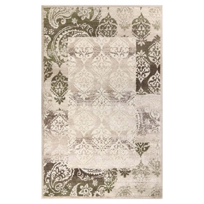 Modern Damask Indoor Area Rug or Runner by Blue Nile Mills