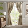 VYNXARIA 52*84"Pleat Curtain Panel with Tieback (Single) Champagne - 3 of 4