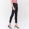 Women's Noteworthy Mid Rise Raw Hem Skinny Jeans - FLYING MONKEY - 2 of 4