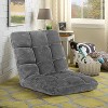 BestMassage Floor Chair Multi-Angle Floor Seating Reading Chair Gaming Chair with Adjustable Back Support, Grey - 2 of 4