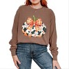 Simply Sage Market Cow Pumpkin Coquette Distressed Garment Dyed Long Sleeve - 2 of 4
