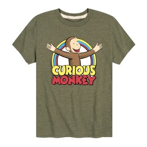 Boys' - Curious George - Classic Cartoons Short Sleeve Graphic T-Shirt - 1 of 3