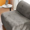 Sapphtopaz Ultra-Comfortable Velvet Sofa Chair with Footrest Upholstered Lounge Boneless Couch with Foam Filled Cloud Sofa Chair for Bedroom - 4 of 4