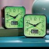 Collections Etc Glow in the Dark Alarm Clocks - 2 pc Green - 2 of 2
