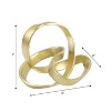 JONATHAN Y Chamberlain 7" Aluminum Abstract Knot Decorative Sculpture - 3 of 3