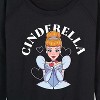 Women's - Disney Princess - Cinderella Kiss Lightweight French Terry Wide Neck Long Sleeve Shirt - 2 of 4
