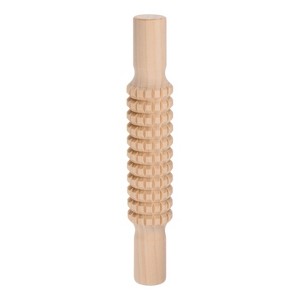 Unique Bargains Crafts Baking DIY Solid Non-Stick Wood Emboss Clay Roller 8.27" x 1.38" 1 Pc - 1 of 4
