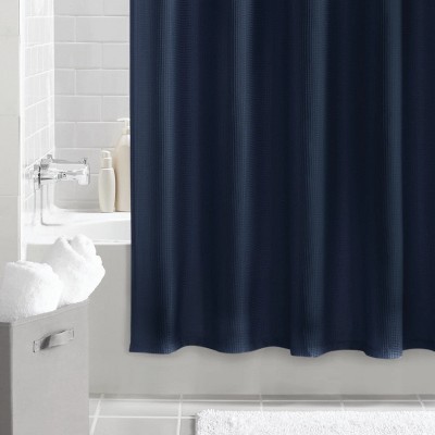 LunaLulinlk Navy Blue Fabric Shower Curtain, 70" x 72"