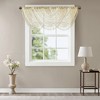 Gracie Mills Cyprian Sheer Allover Diamond Embroidered Waterfall Valance - 3 of 4