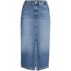 Lands' End Women's Soft Denim Midi Column Skirt - 3 of 4
