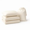 Lincove Luxury Duvet Cover Set - Solid Color - 100% Ultra Soft Cotton Sateen - 3 of 4