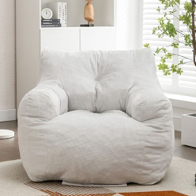 KTMBDW Large Bean Bag Chair with Filling, 40 inch Memory Foam Bean Bag Chairs, Ultra Soft Fabric for Living Room, Bedroom