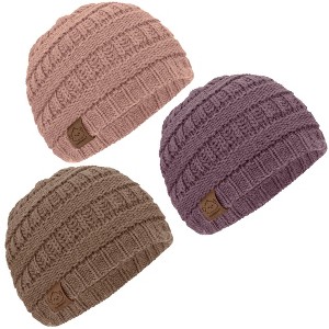 KeaBabies 3pk Warmzy Baby Beanies, 0-36 months Baby Hats, Baby Winter Hat for Newborn, Infant, Toddlers, Boys, Girls - 1 of 4
