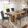 Whisen Extendable Dining Set with Bench & 4 Chairs - 2 of 4