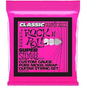 Ernie Ball 2253 Super Slinky Pure Nickel Electric Guitar Strings - 1 of 2